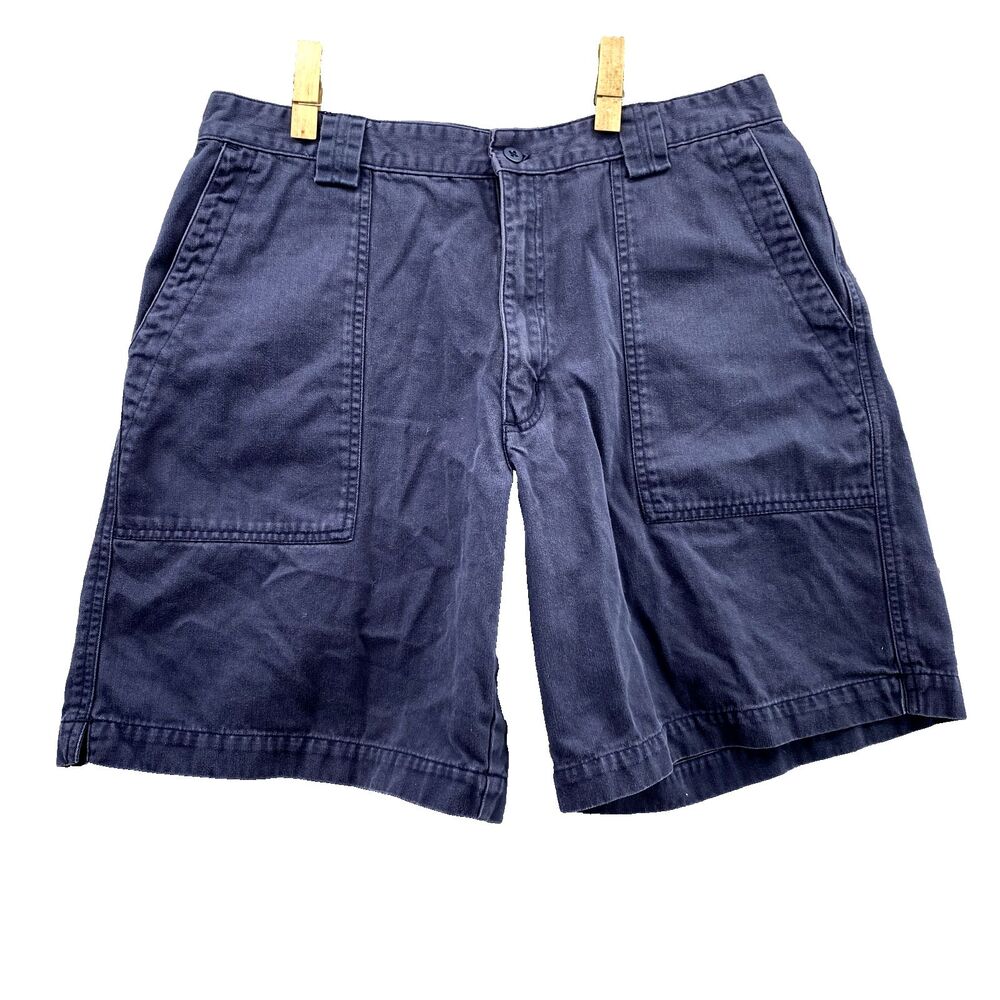 Nike Golf Shorts 32 x 8* Navy Canvas Front Pocket Classic 90's Performance Men's
